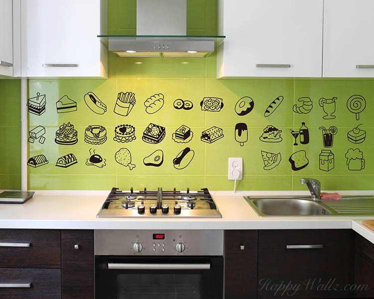 Lovely Food Kitchen Wall Decal